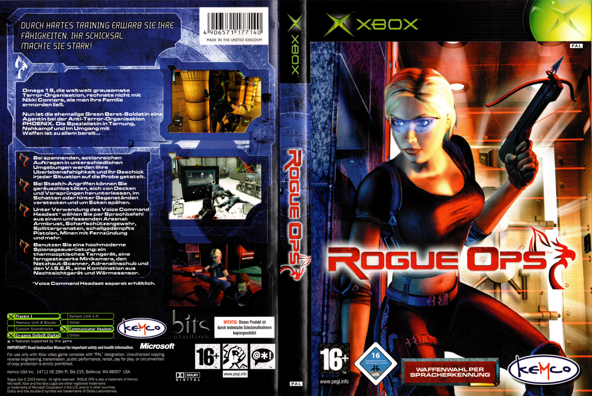 Rogue Ops box art for Xbox